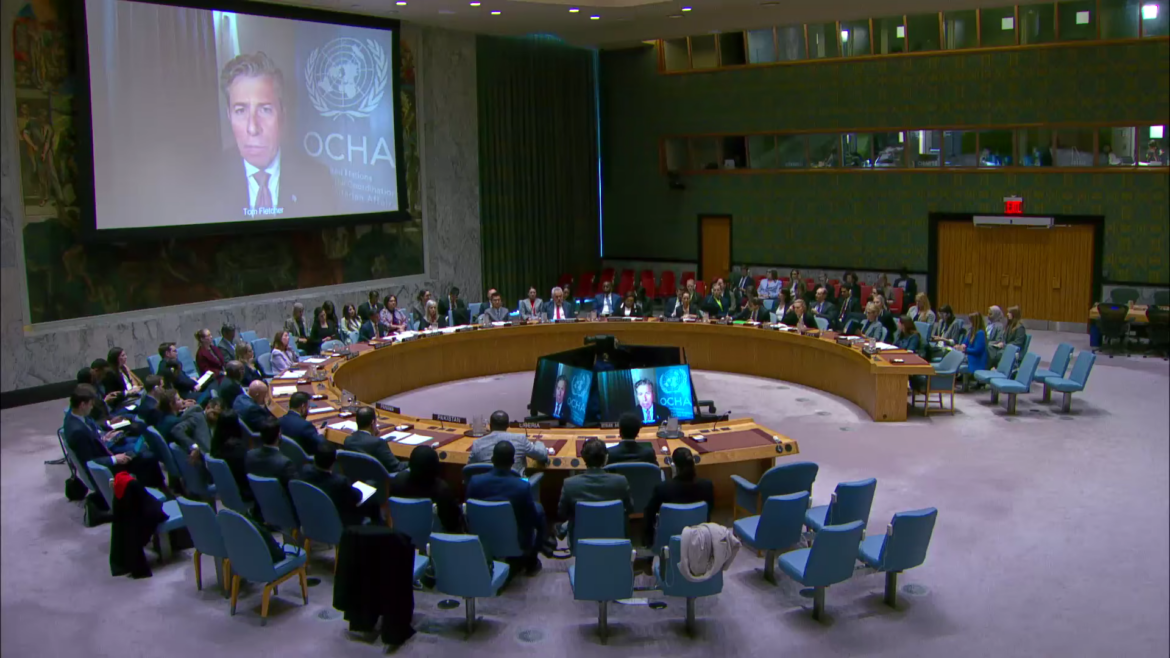 Tom Fletcher (OCHA) aggiorna il Consiglio di Sicurezza ONU sulla situazione in Siria, 22 Aprile 2026